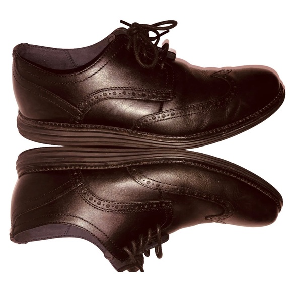 - Men's Cole Haan Original Grand
Shortwing‎ Wing Tip Derby Shoe Black 11.5 M - Picture 9 of 15